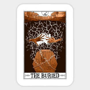 The Buried Tarotesque (light) Sticker